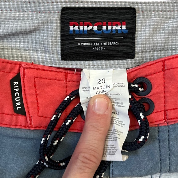 Men’s Rip Curl Swim Surf Board Trunks Shorts, Patriotic USA, Size 29 Mid-thigh - Picture 7 of 7
